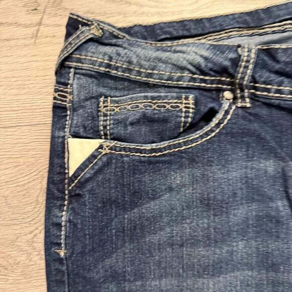 Avenue Blue Jeans Plus Size 20 Embroidered Back Pockets Skinny Stretch Denim - Picture 16 of 16